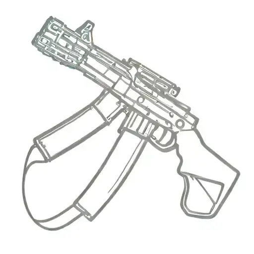 draco ak 47 tattoo design idea