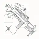 draco ak 47 tattoo design idea