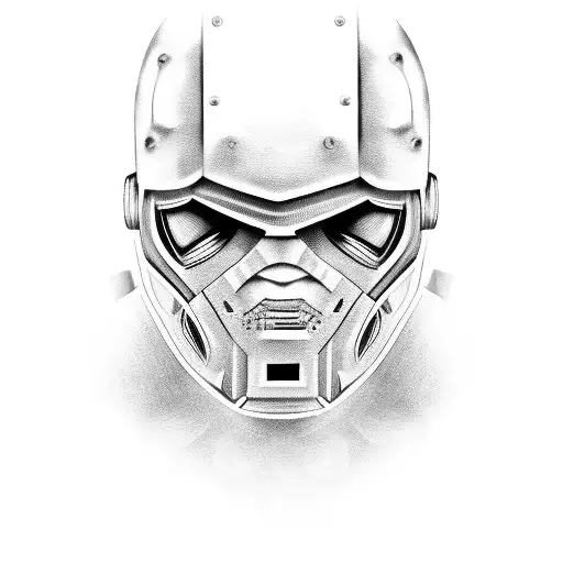 Noisy boys head from real steel  tattoo design idea
