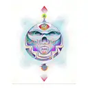 dmt zen meditation tattoo design idea