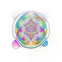 dmt zen meditation tattoo design idea