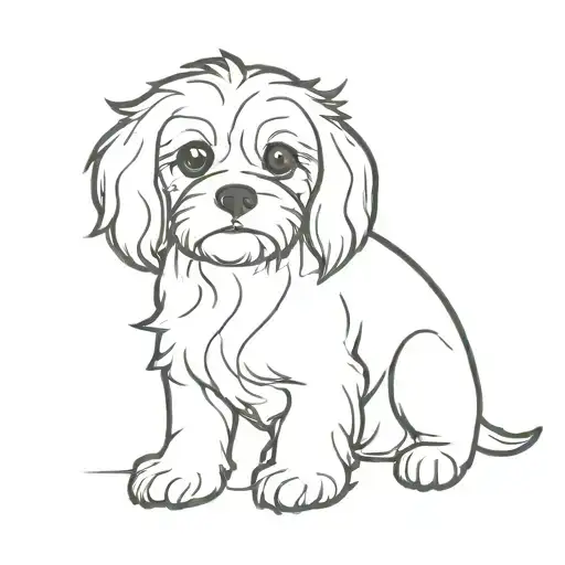 Cavoodle tattoo design idea