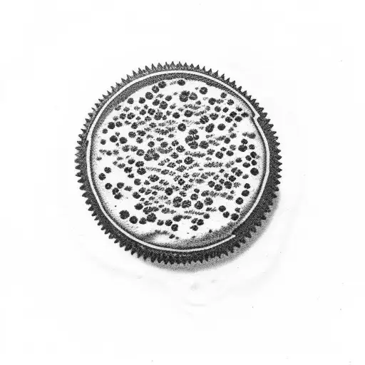 Oreo cookie tattoo design idea