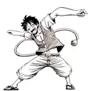 Luffy Nika tattoo design idea