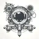 the little one bites in morse code tattoo design idea