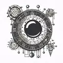 the little one bites in morse code tattoo design idea