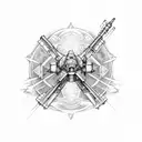x-wing blueprint tattoo design idea