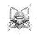 x-wing blueprint tattoo design idea