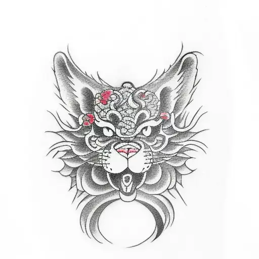 freehand smoke tattoo design idea