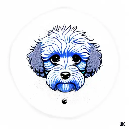 Cockapoo tattoo design idea