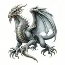 ice,dragon,ox, warrior, rising death angel tattoo design idea