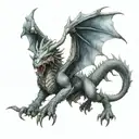 ice,dragon,ox, warrior, rising death angel tattoo design idea