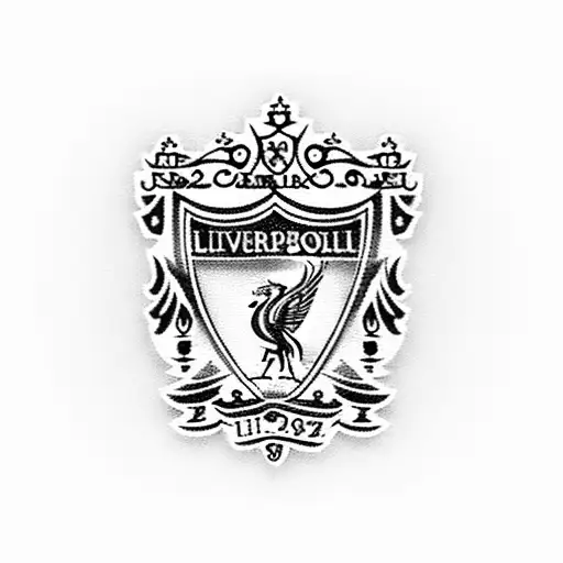 Liverpool fc badge with clock  tattoo design idea