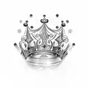 Queen's Crown tattoo design idea