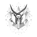 Sagittarius classic tattoo design idea