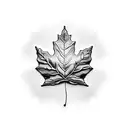 Maple Leaf tattoo design idea