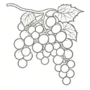grapes tattoo design idea