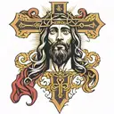 Jesus cross tattoo design idea