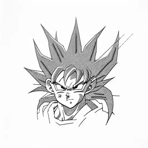 Goku Black tattoo design idea