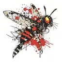 Maine Coon Wasp tattoo design idea