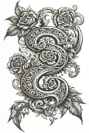 number 9 tattoo design idea