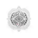 "INTUITION" warped tattoo design idea