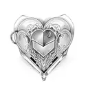 broken heart pocket watch tattoo design idea