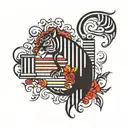 barcode tattoo design idea