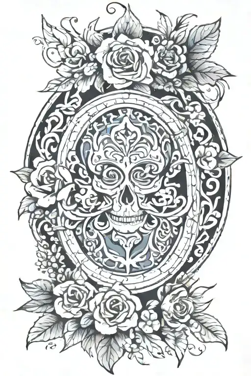 A tattoo with "Ronise" hidden in plain sight. tattoo design idea