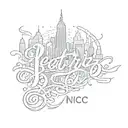 name of Beatriz with written NYC underneath  tattoo design idea