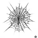 Spider Web spider barbed wire barbwire tattoo design idea