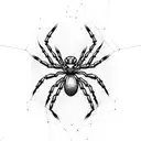 spider barbed wire barbwire tattoo design idea