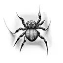 spider barbed wire barbwire tattoo design idea