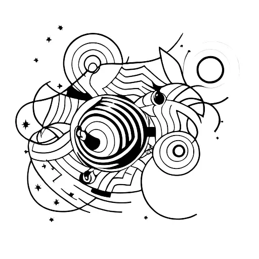 Mirrorball tattoo design idea