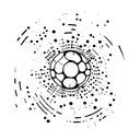 Mirrorball tattoo design idea