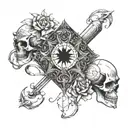 seven sins tattoo design idea