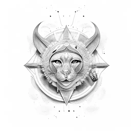 sekhmet tattoo design idea