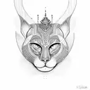 sekhmet tattoo design idea