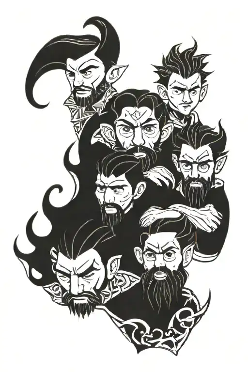 3 brothers   tattoo design idea