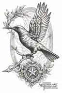 hungar games mockingjay tattoo design idea