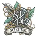 "Scietific Method" in urban lettering  tattoo design idea