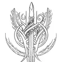 Trident tattoo design idea