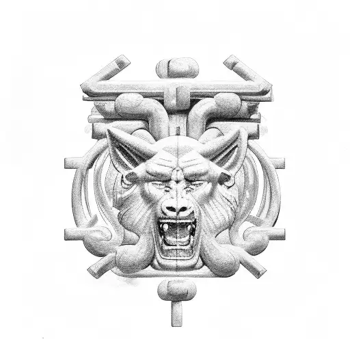 hercules columns navigation tattoo design idea