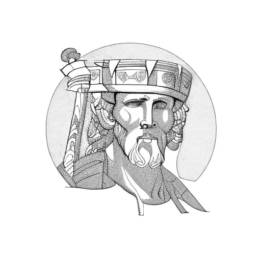 Hercules columns navigation  tattoo design idea