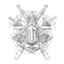 Hercules columns navigation  tattoo design idea