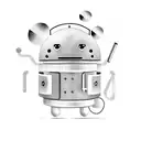 Cute android logo with a doctor's coat tattoo art tattoo design idea