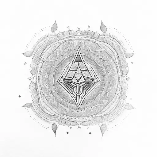 indio americano con hacha tattoo design idea