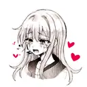 Crying Heart tattoo design idea