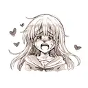 Crying Heart tattoo design idea