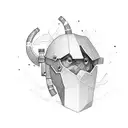 minimalist miner  tattoo design idea